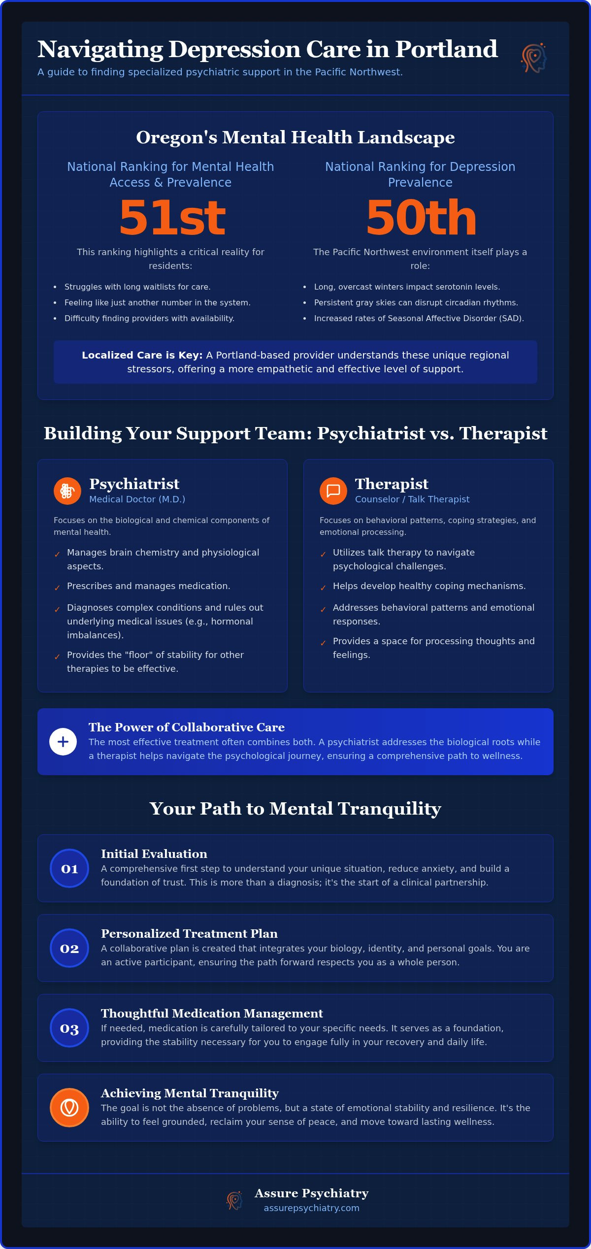 Psychiatrist for Depression in Portland: A Path Toward Mental Tranquility